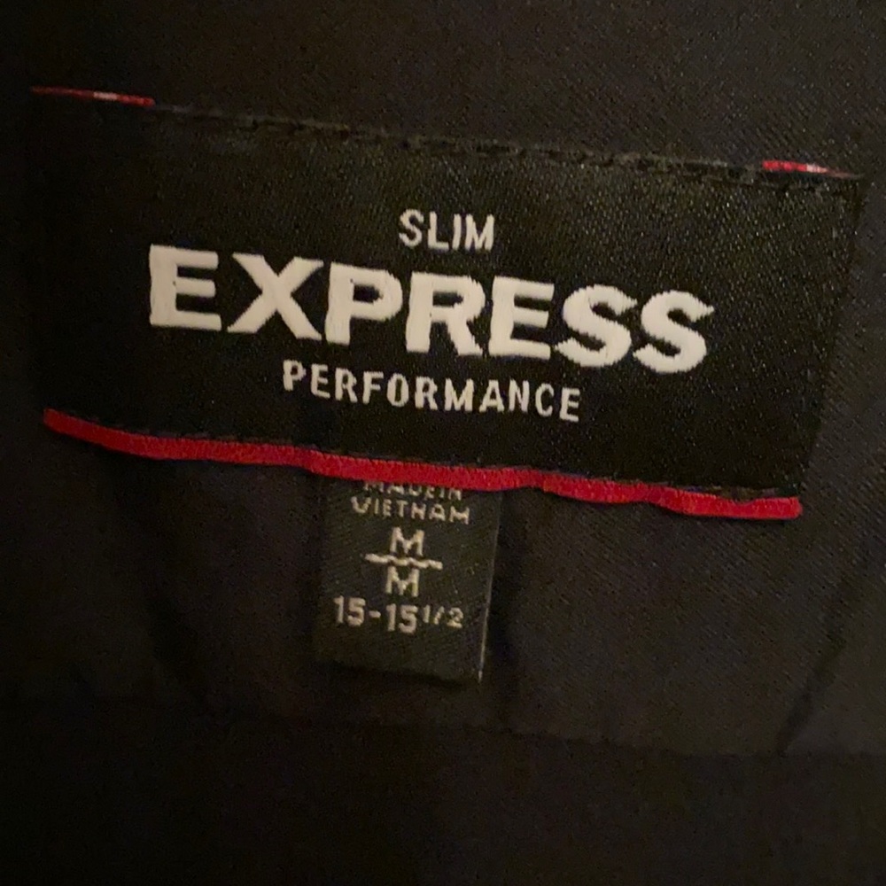 Men’s Express Button down long sleeve shirt, ONLY WORN ONCE! Smoke free home